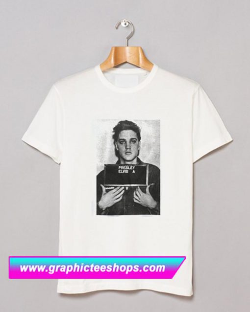 elvis presley mugshot shirt