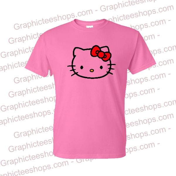 Hello Kitty Pink T Shirt - Graphicteestores