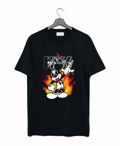 Kiss Mickey Mouse Band Black T-Shirt (GPMU)